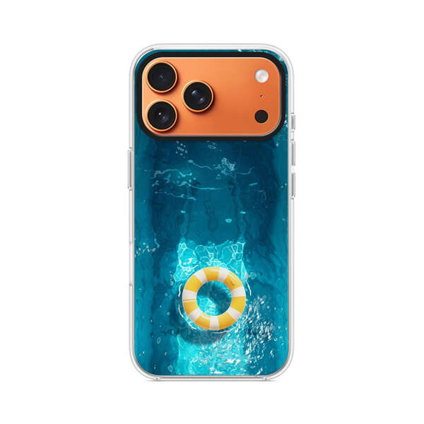 青い水面と浮き輪 iPhone 17 Pro Maxオリジナルケース