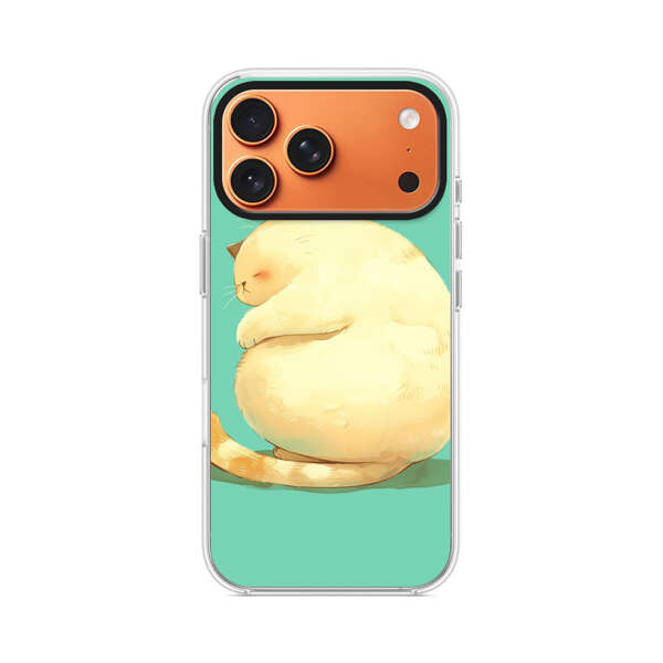 ふっくら眠る可愛い猫 iPhone 17 Pro Maxオリジナルケース