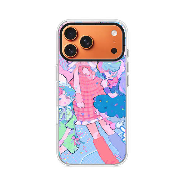 カラフルなウサギ耳の女の子たち iPhone 17 Pro Maxオリジナルケース