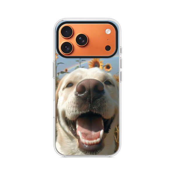ひまわりと犬 iPhone 17 Pro Maxオリジナルケース