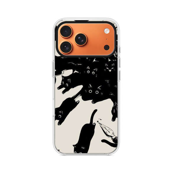 黒猫たちの集まり iPhone 17 Pro Maxオリジナルケース