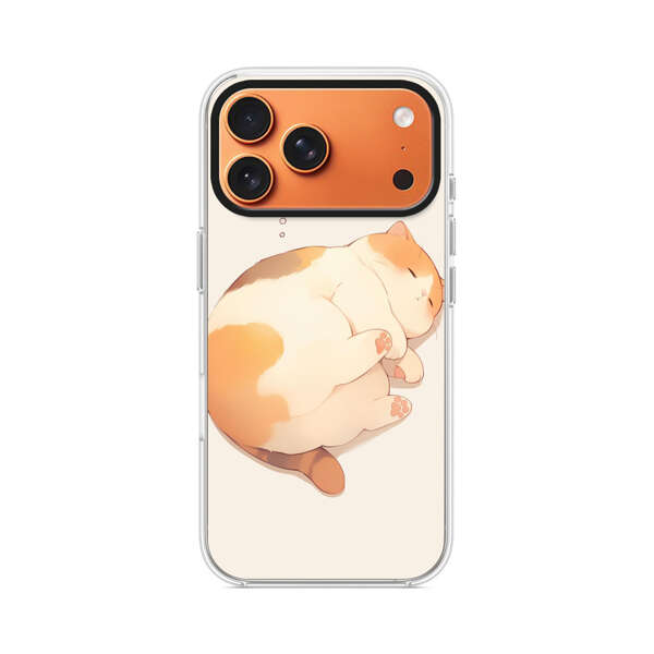 丸くなって眠る猫 iPhone 17 Pro Maxオリジナルケース