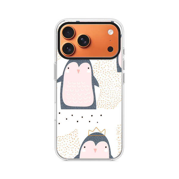 王冠をかぶったペンギンのパターン iPhone 17 Pro Maxオリジナルケース