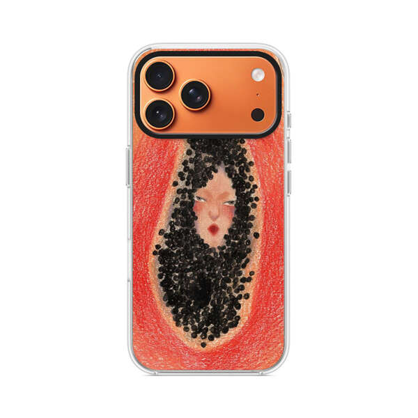 パパイヤの中の女性 iPhone 17 Pro Maxオリジナルケース