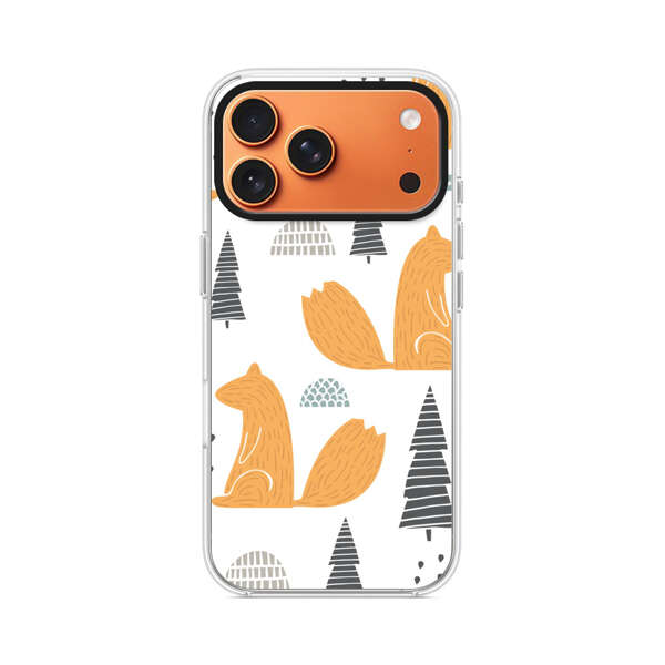 リスと森の模様 iPhone 17 Pro Maxオリジナルケース