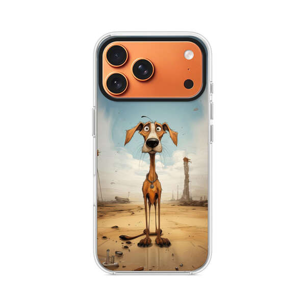 細長い首の犬 iPhone 17 Pro Maxオリジナルケース