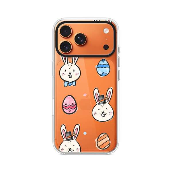 ウサギとイースターエッグ iPhone 17 Pro Maxオリジナルケース