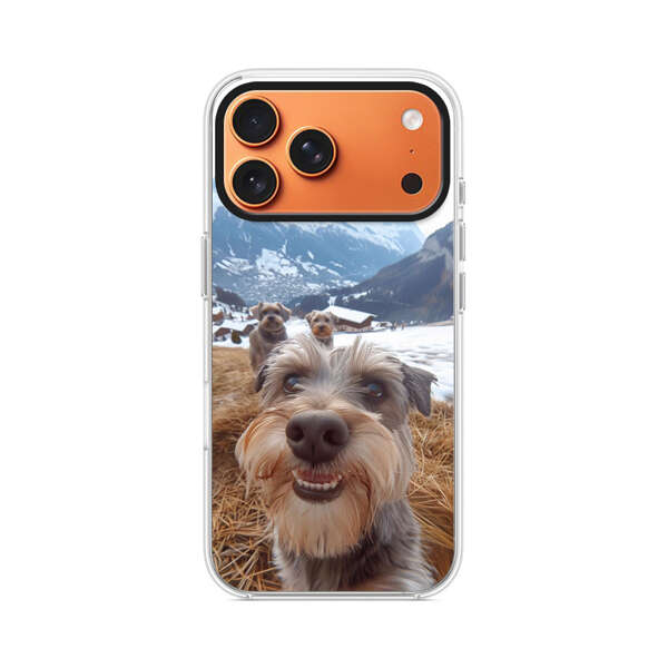 雪山犬のセルフィー iPhone 17 Pro Maxオリジナルケース