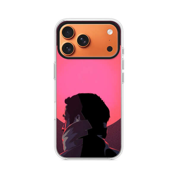 夕日の男性シルエット iPhone 17 Pro Maxオリジナルケース