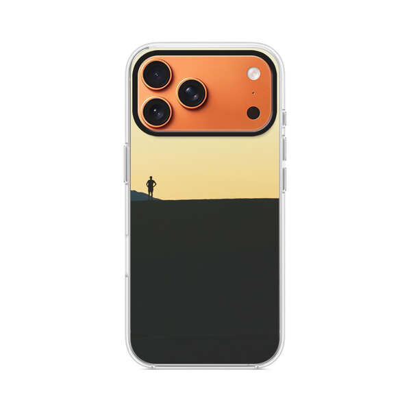 夕焼けシルエットの男 iPhone 17 Pro Maxオリジナルケース