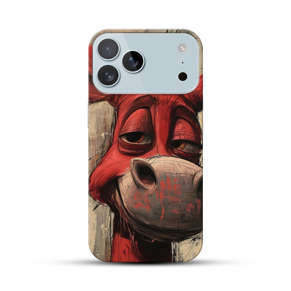 赤いロバのイラスト iPhone 17 Pro Maxオリジナルハードケース