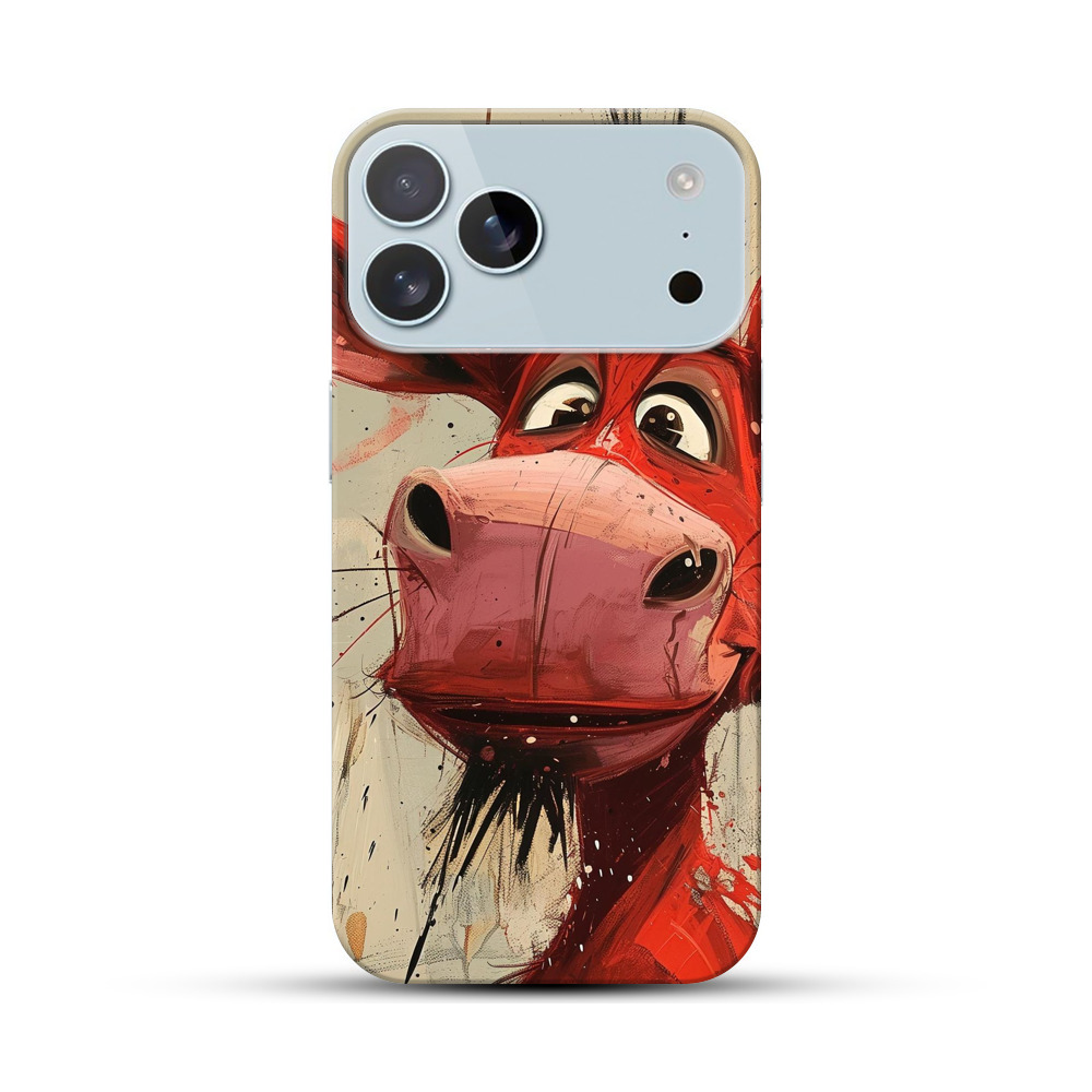 赤いロバのイラスト iPhone 17 Pro Maxオリジナルハードケース