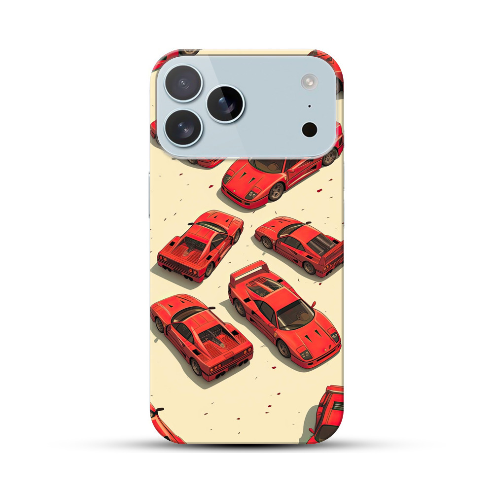 赤いスポーツカー iPhone 17 Pro Maxオリジナルハードケース