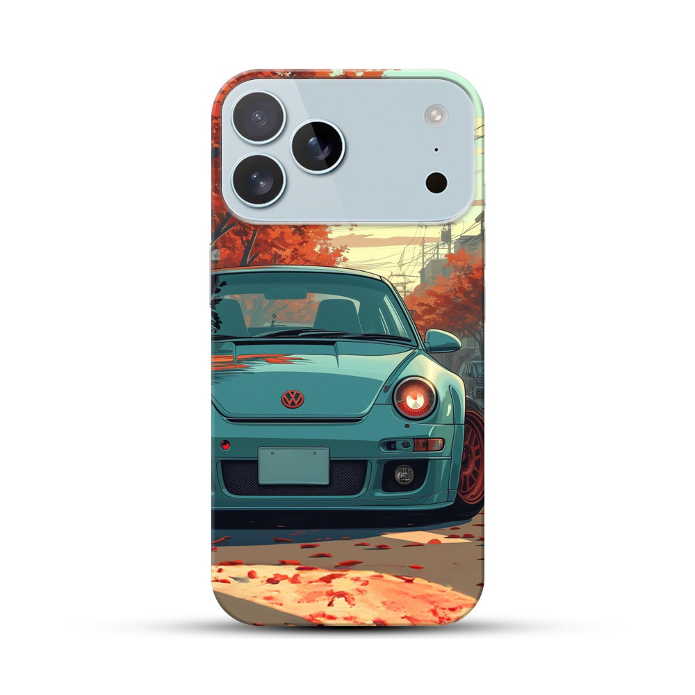 秋紅葉スポーツカー iPhone 17 Pro Maxオリジナルハードケース