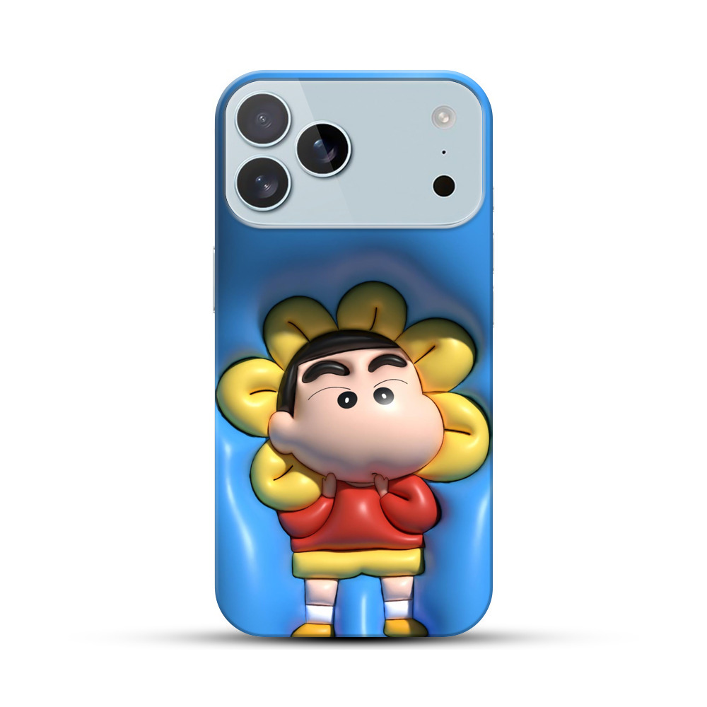 花とアニメキャラ iPhone 17 Pro Maxオリジナルハードケース