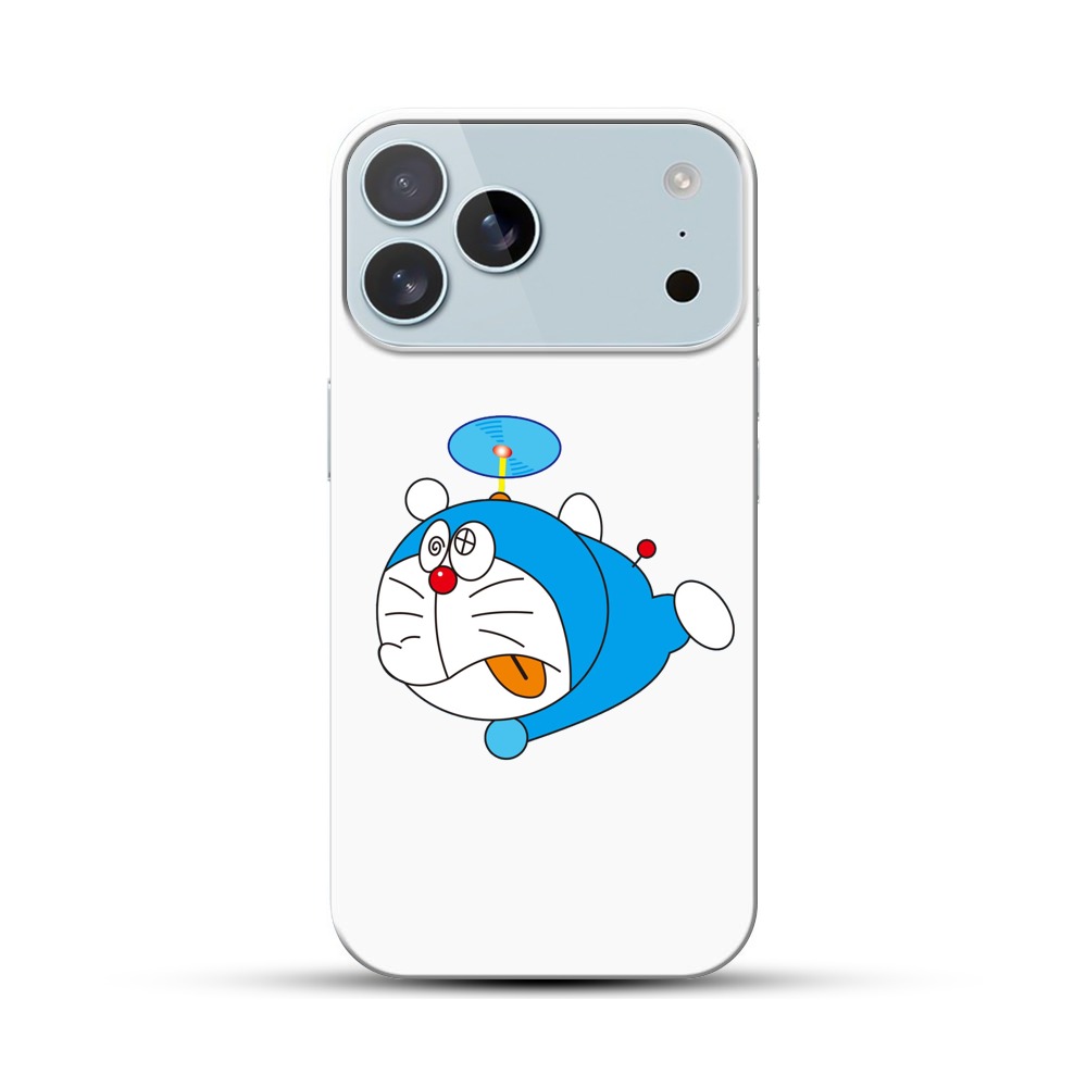 飛ぶ青ロボット iPhone 17 Pro Maxオリジナルハードケース