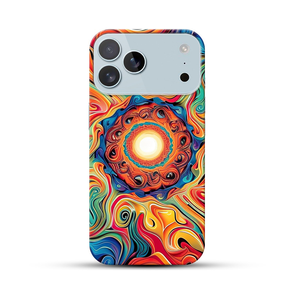 鮮やかな渦巻き模様 iPhone 17 Pro Maxオリジナルハードケース