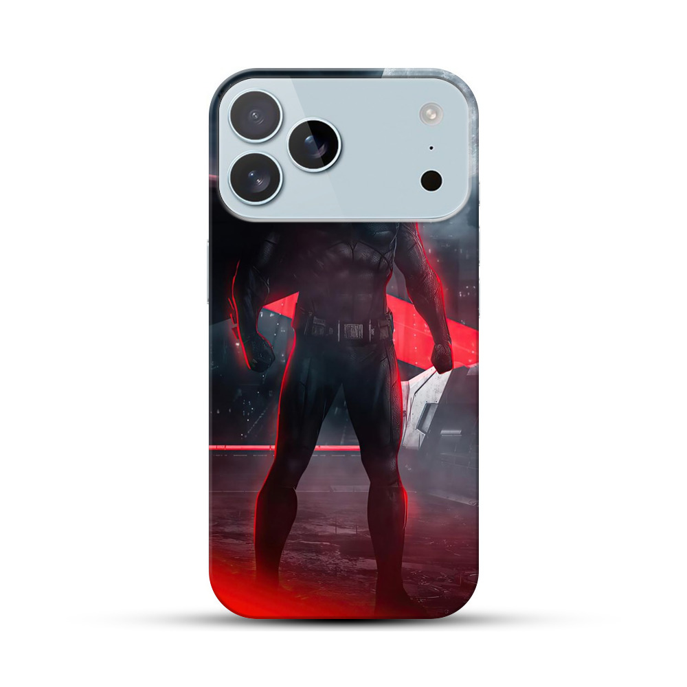 赤光の満月バットマン iPhone 17 Pro Maxオリジナルハードケース