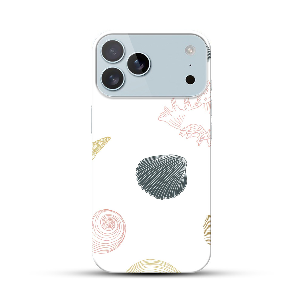 貝殻のパターン iPhone 17 Pro Maxオリジナルハードケース