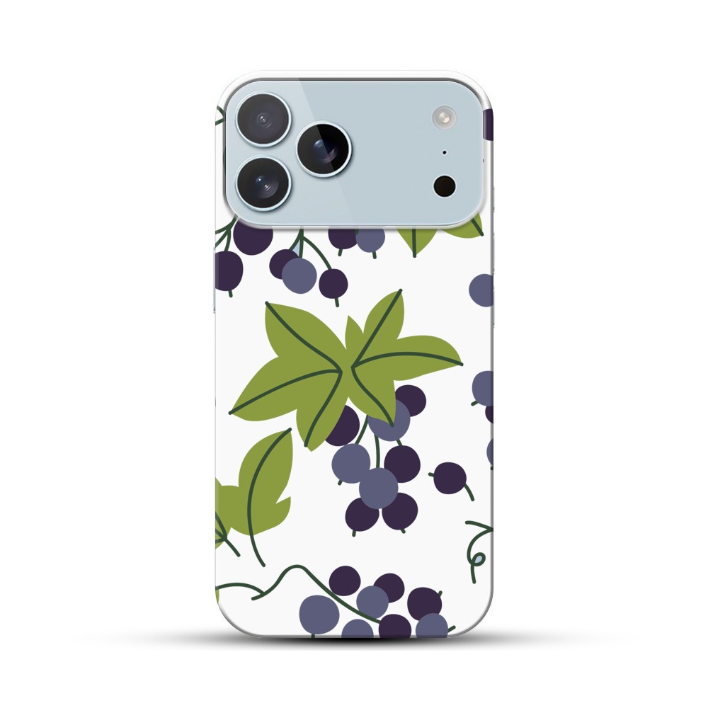 ブドウの葉と果実 iPhone 17 Pro Maxオリジナルハードケース