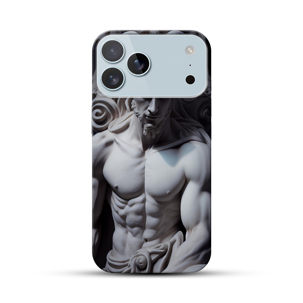 力強い胸像彫刻 iPhone 17 Pro Maxオリジナルハードケース