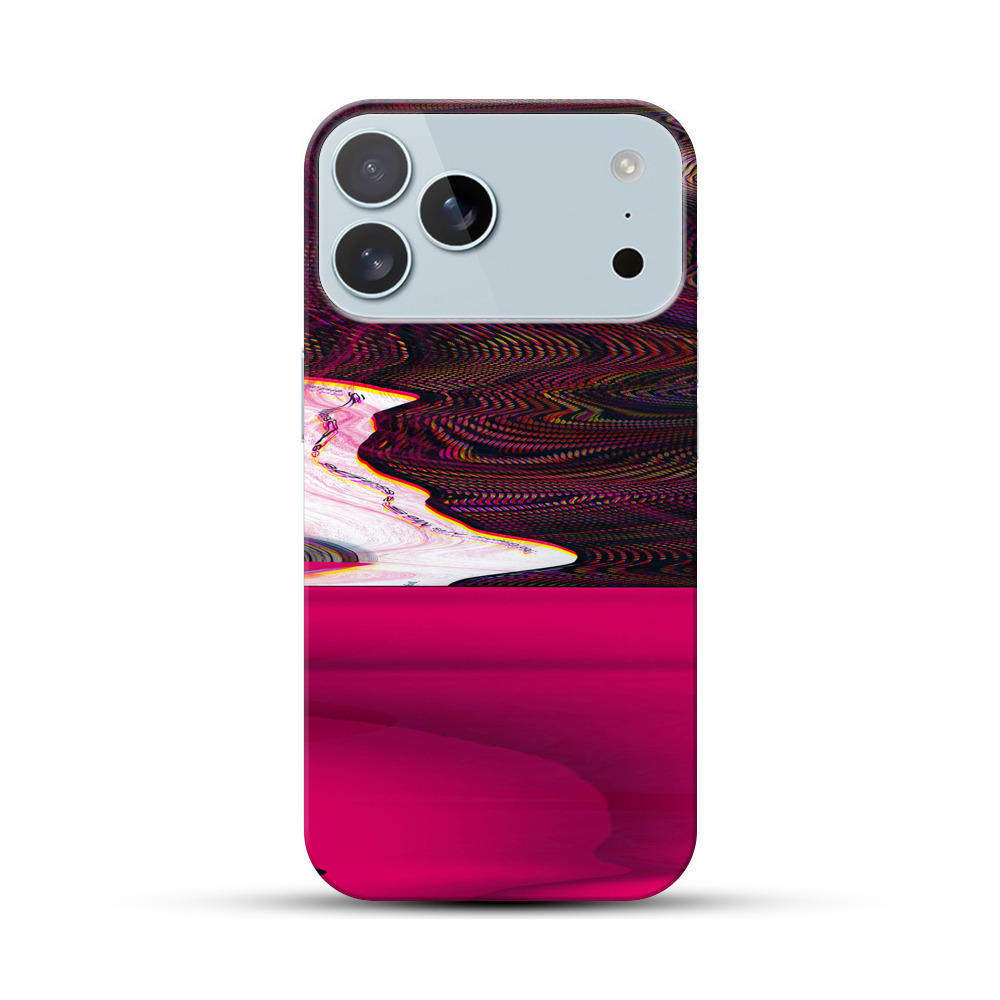抽象的なグリッチアート iPhone 17 Pro Maxオリジナルハードケース