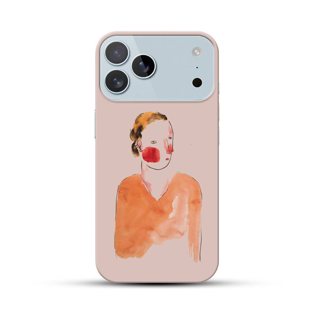 抽象的な女性のイラスト iPhone 17 Pro Maxオリジナルハードケース