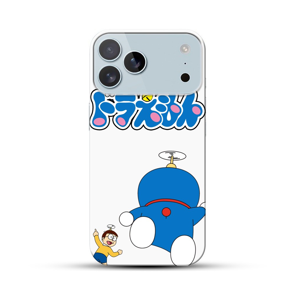 ドラえもんロゴとヘリ iPhone 17 Pro Maxオリジナルハードケース