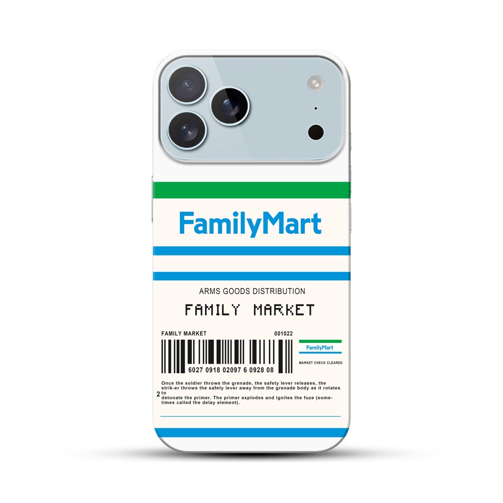 ファミリーマート風ラベル iPhone 17 Pro Maxオリジナルハードケース