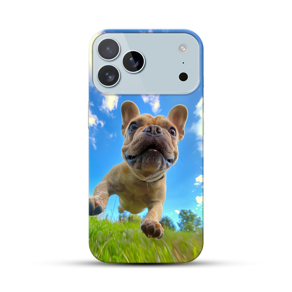 青空とフレンチブルドッグ iPhone 17 Pro Maxオリジナルハードケース