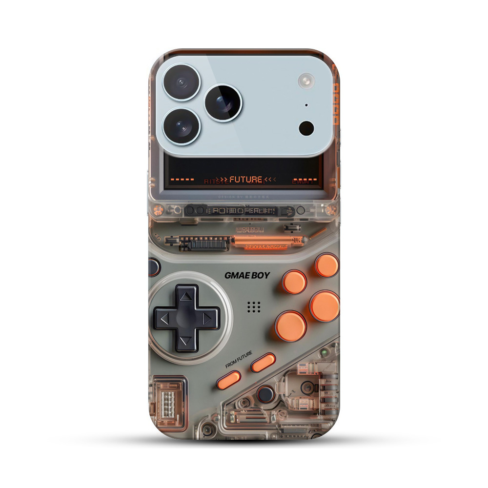 クリアゲーム機未来表示 iPhone 17 Pro Maxオリジナルハードケース