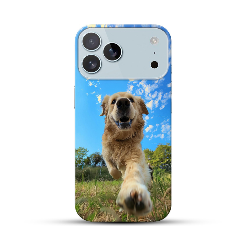 笑顔のゴールデンレトリバー iPhone 17 Pro Maxオリジナルハードケース