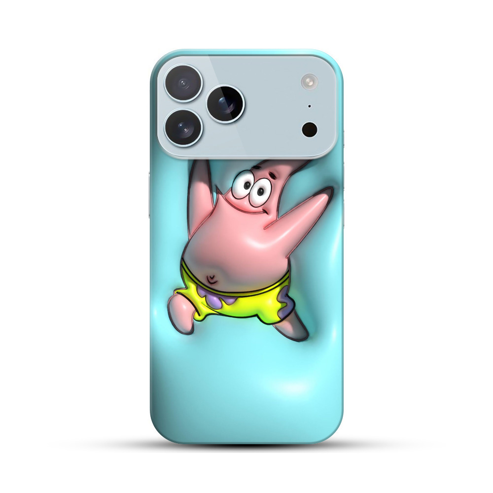 元気なピンクのヒトデ iPhone 17 Pro Maxオリジナルハードケース