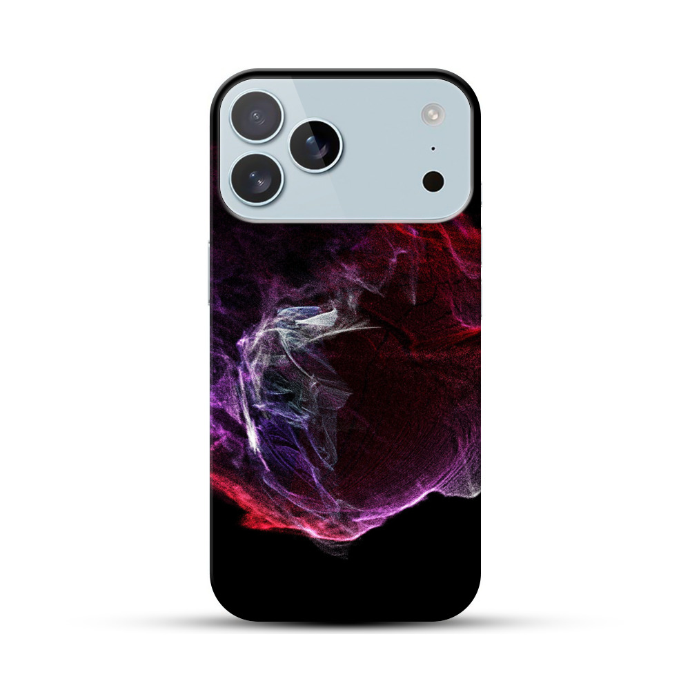 カラフルな抽象的な煙のアート iPhone 17 Pro Maxオリジナルハードケース