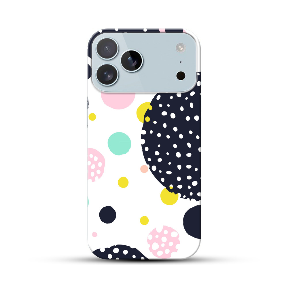 カラフルなドットパターン iPhone 17 Pro Maxオリジナルハードケース