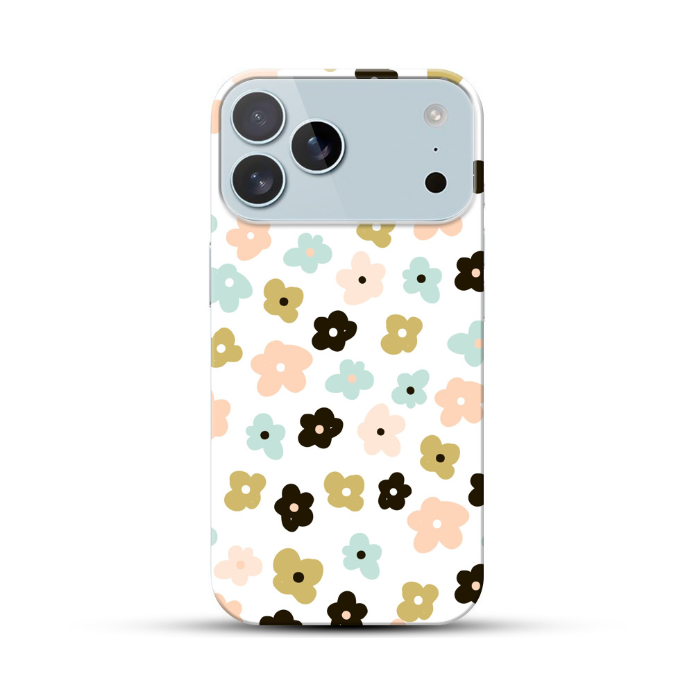 カラフルな花柄 iPhone 17 Pro Maxオリジナルハードケース