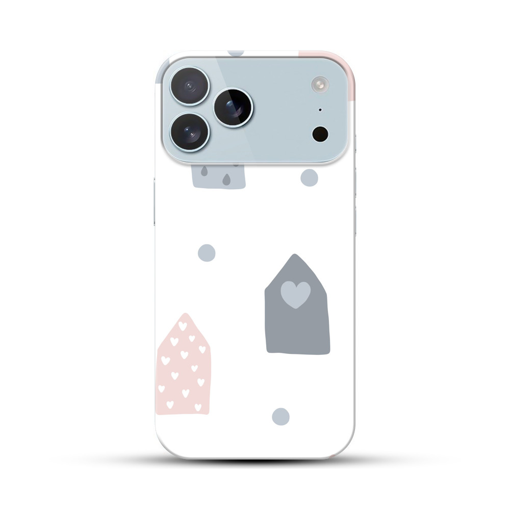 カラフルな家 iPhone 17 Pro Maxオリジナルハードケース