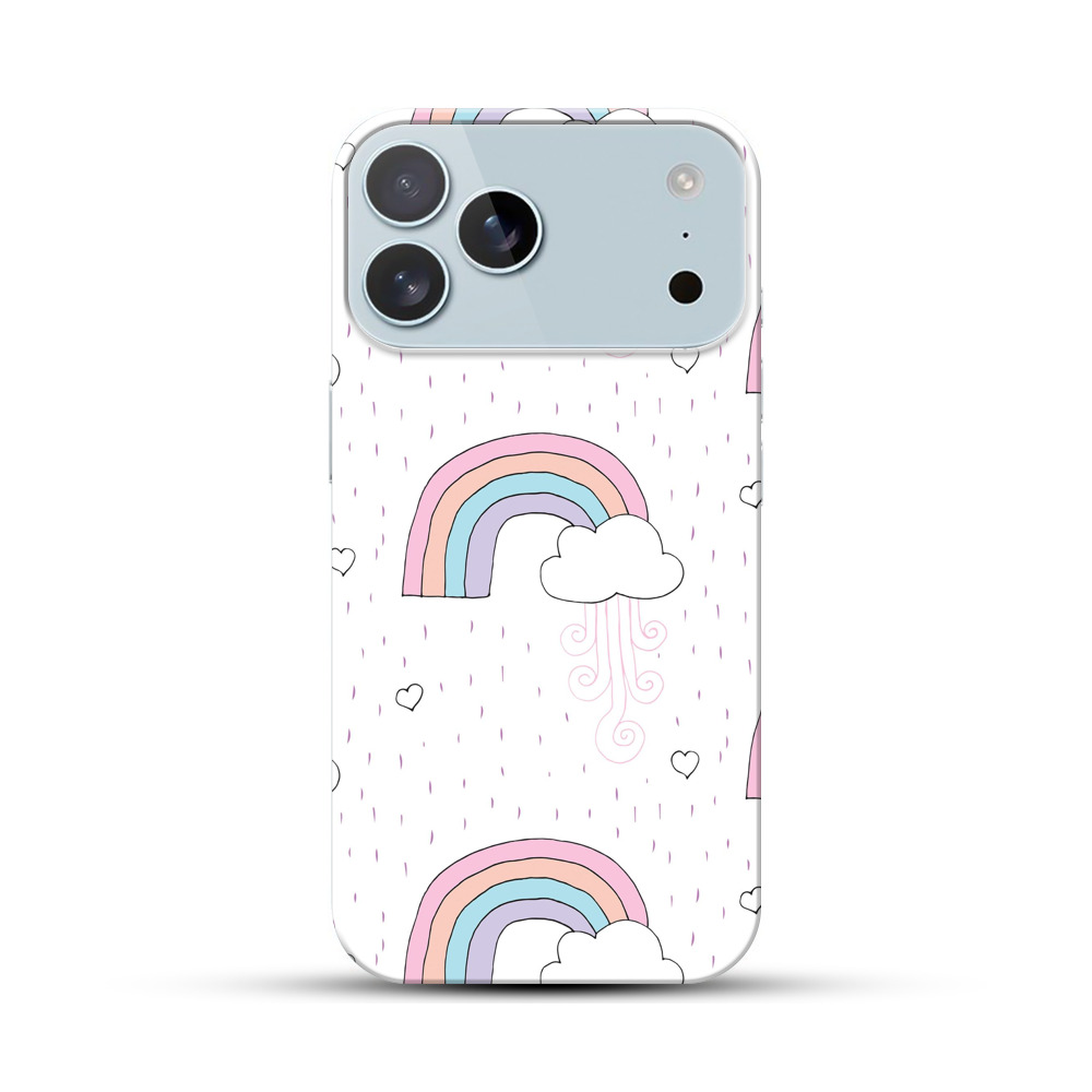 カラフルな虹と雲のパターン rainbow-rain カラフルな虹と雲のパターン rainbow-rain