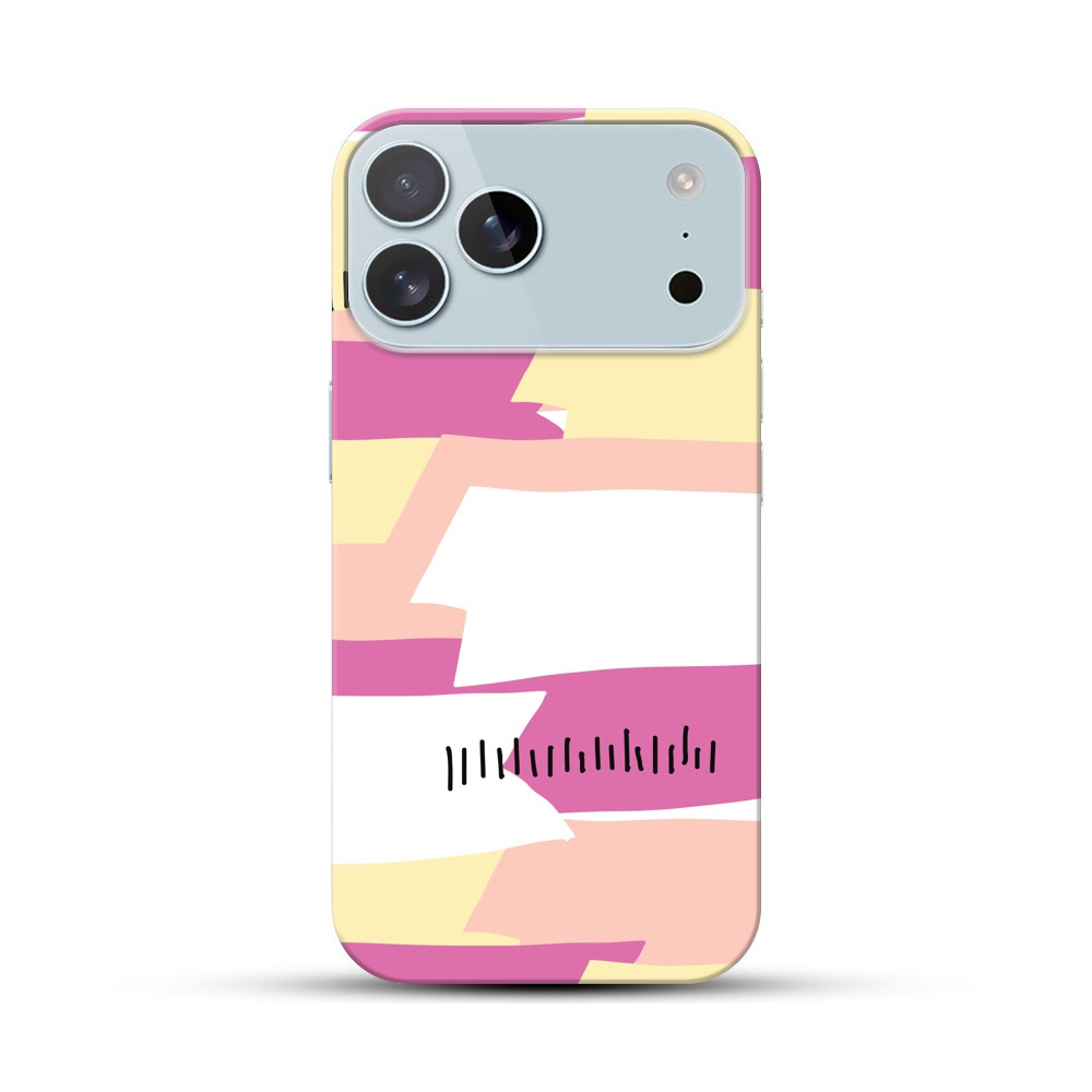 カラフルなストライプ iPhone 17 Pro Maxオリジナルハードケース