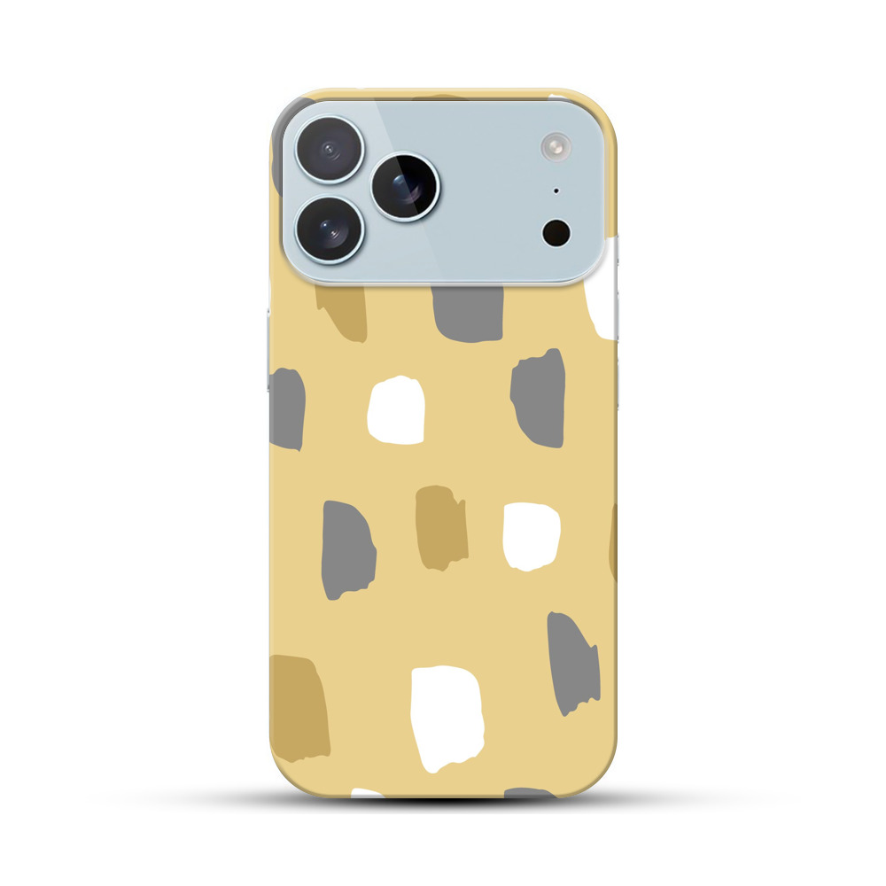 カラフルな抽象的なブラシストロークパターン iPhone 17 Pro Maxオリジナルハードケース