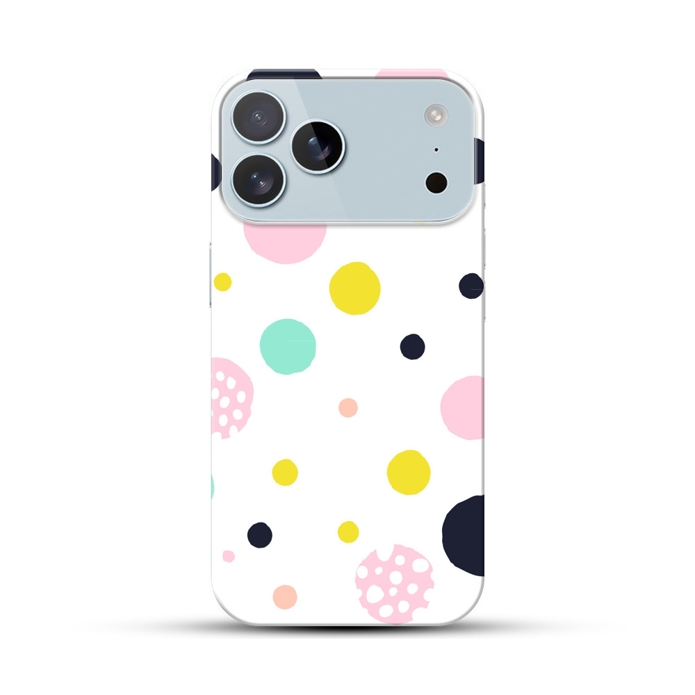 カラフルなドット模様 iPhone 17 Pro Maxオリジナルハードケース