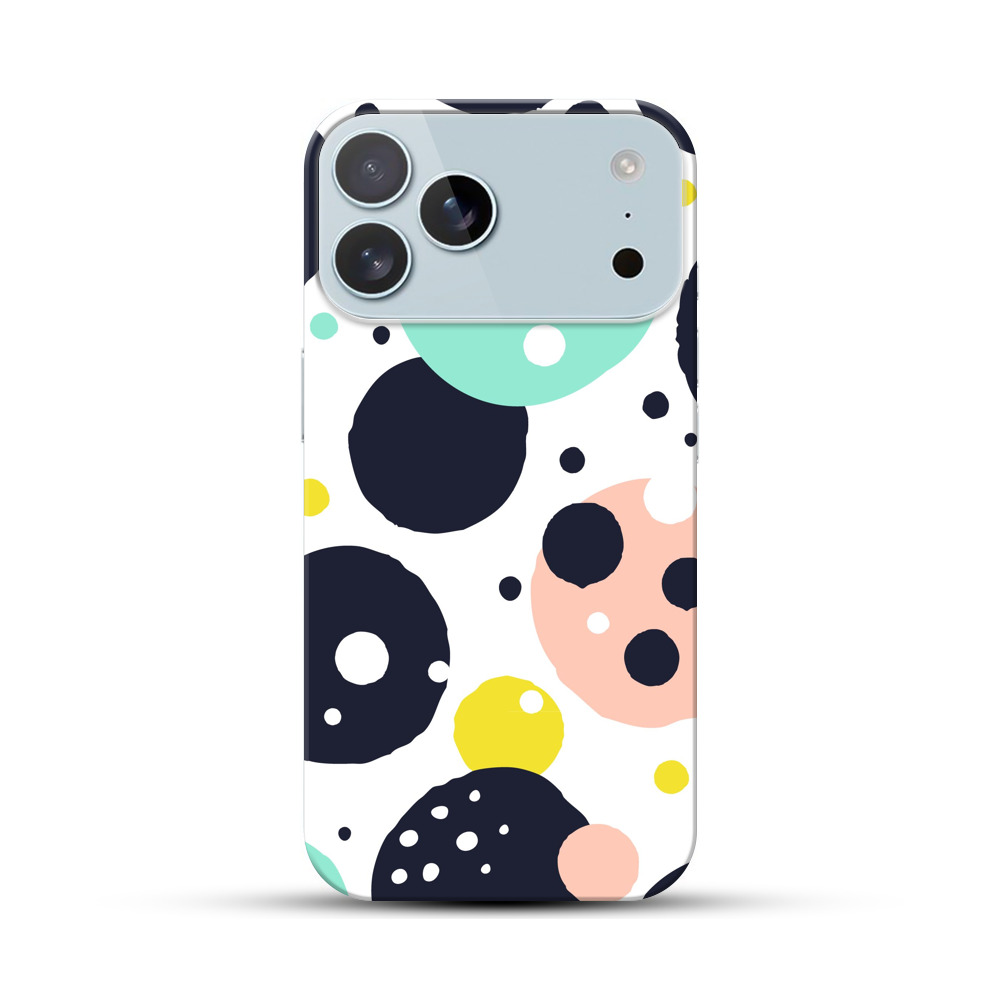 カラフルなドットパターン iPhone 17 Pro Maxオリジナルハードケース