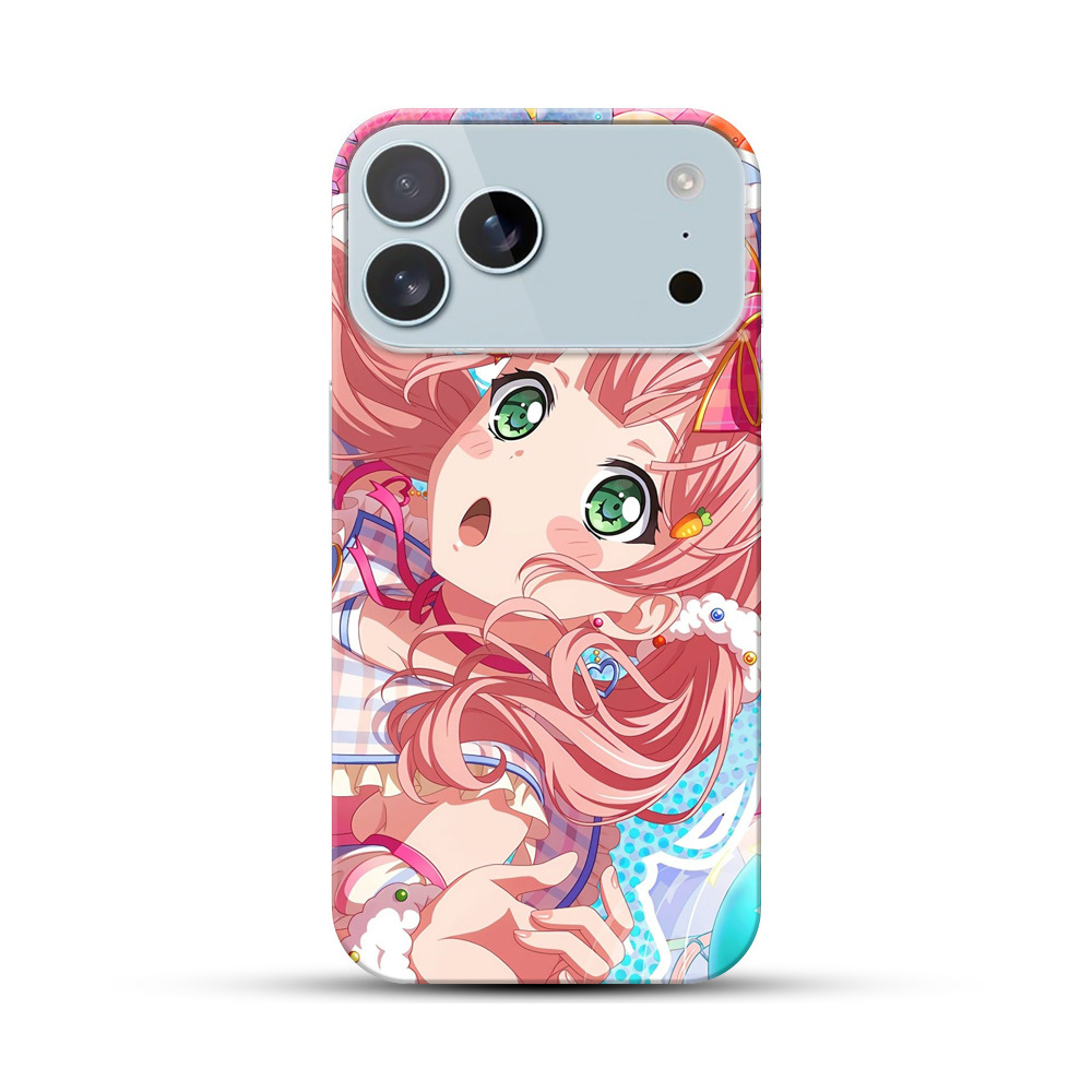 カラフルな風船とかわいい女の子 iPhone 17 Pro Maxオリジナルハードケース