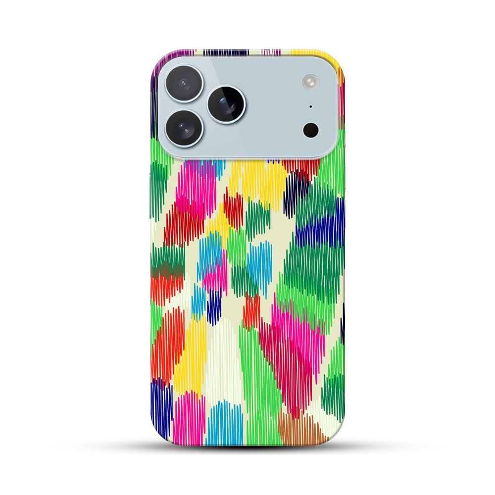 カラフルな模様 iPhone 17 Pro Maxオリジナルハードケース