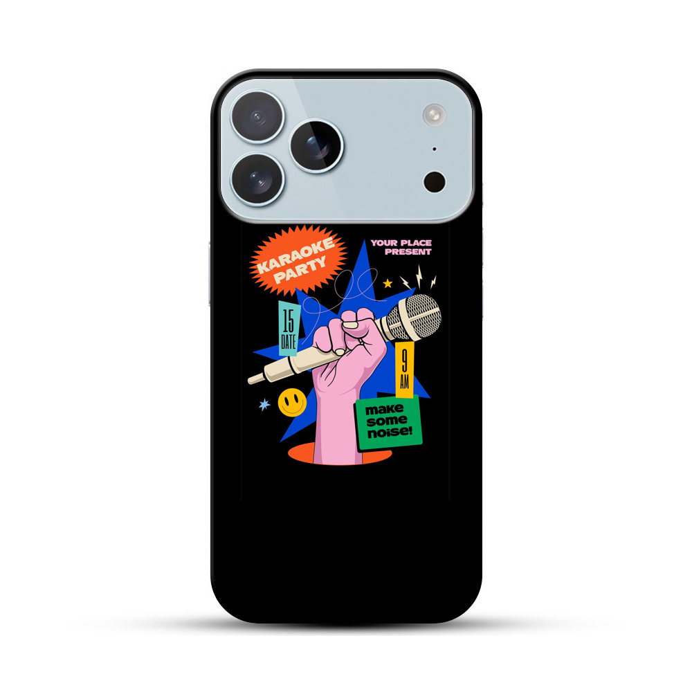 カラオケパーティーのマイク iPhone 17 Pro Maxオリジナルハードケース