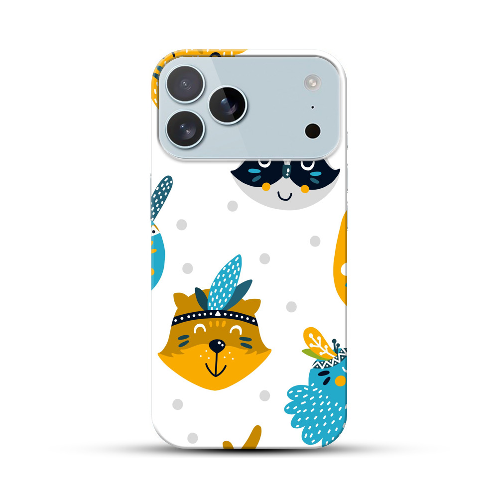 かわいい動物の顔のパターン cute-animals かわいい動物の顔のパターン cute-animals