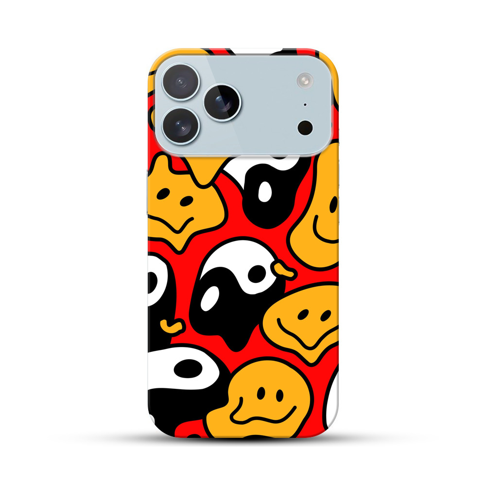 かわいいゴーストパターン iPhone 17 Pro Maxオリジナルハードケース