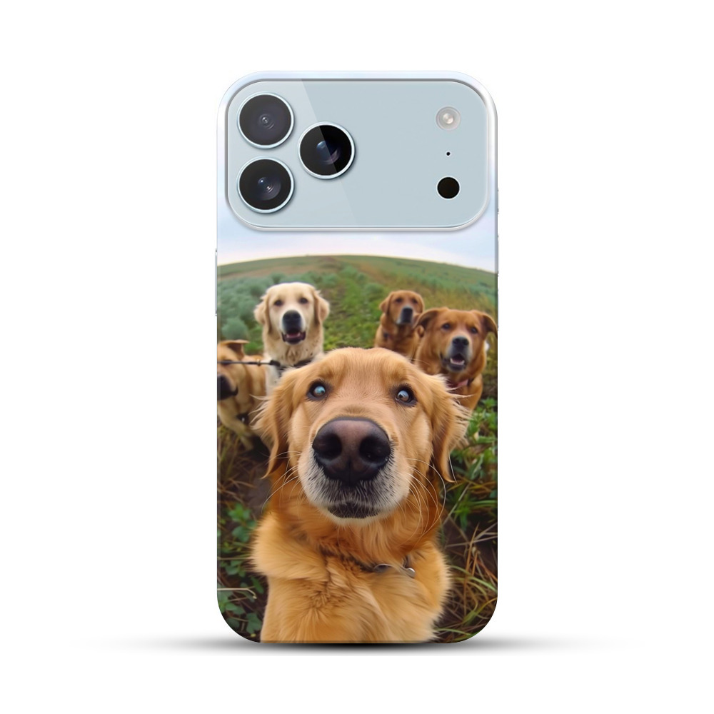 かわいい犬の集合写真 iPhone 17 Pro Maxオリジナルハードケース