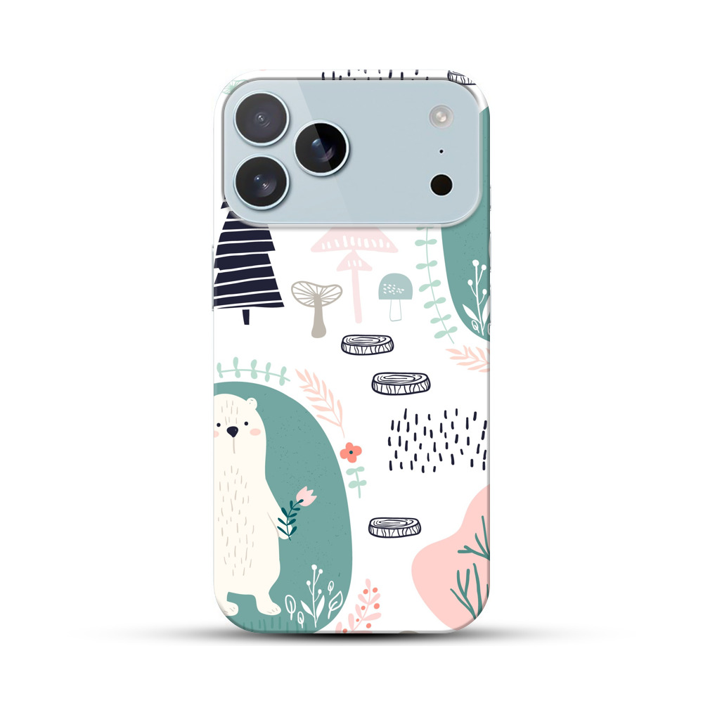 かわいいクマのデザイン iPhone 17 Pro Maxオリジナルハードケース