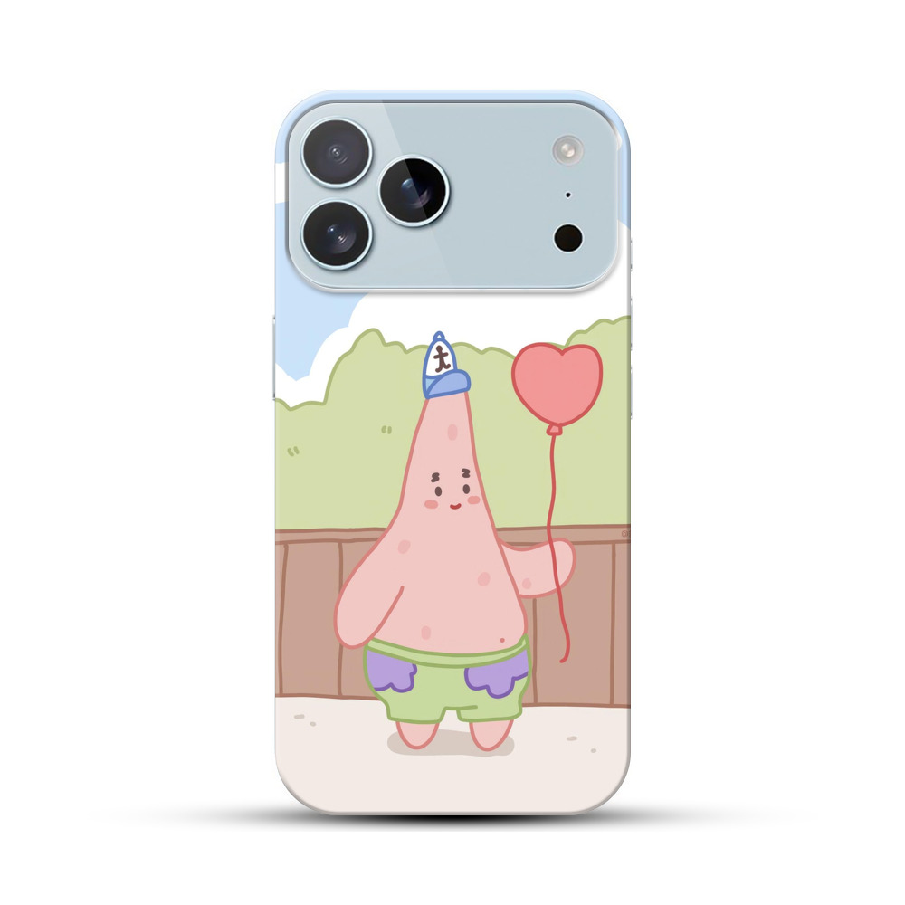 ハート風船のキャラ iPhone 17 Pro Maxオリジナルハードケース